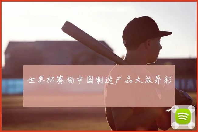 世界杯赛场中国制造产品大放异彩